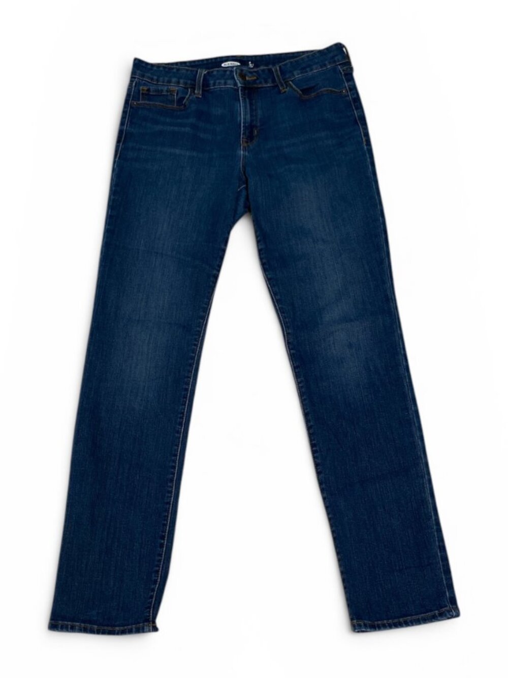 Old Navy Dark Wash Straight Skinny Jeans Womens Size 8 Long 8L